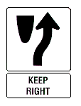 keep right